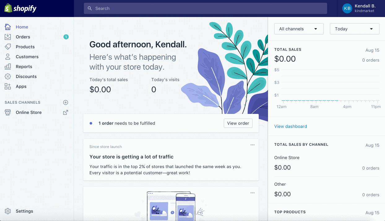 Essai gratuit de Shopify