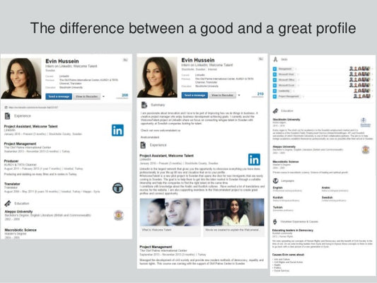 Einrichten eines LinkedIn-Profils
